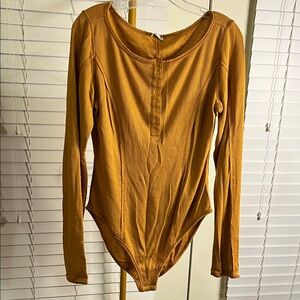 Mustard Long Sleeve Bodysuit